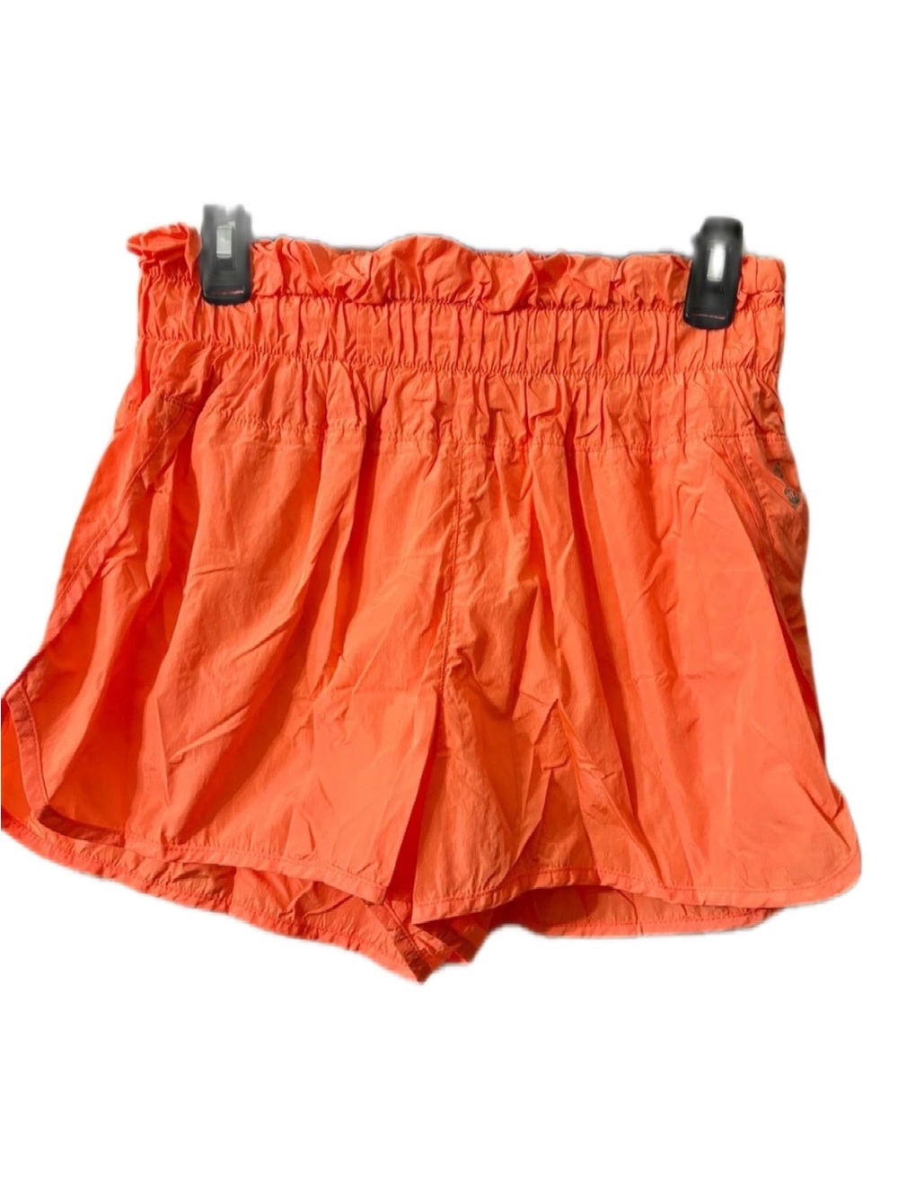 FP Movement by Free People Orange Smocked Waist Athletic Shorts